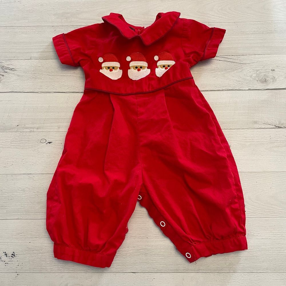 Lil Cactus santa romper 3-6 months